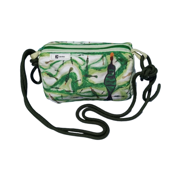 Bolsa Zaika Brasil Artesanal Transversal Ajustável - Imagem 2