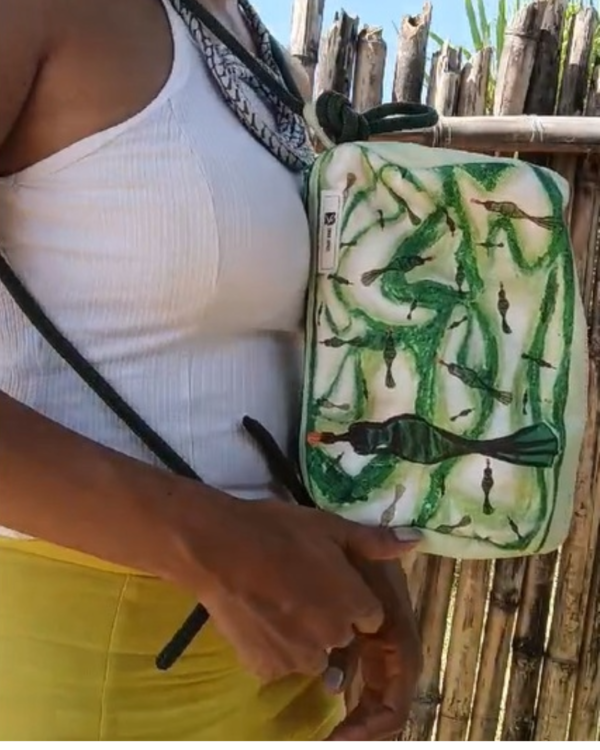 Bolsa Zaika Brasil Artesanal Transversal Ajustável - Imagem 6